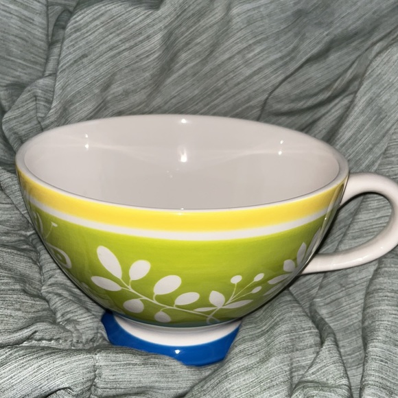 Pier 1 Imports hand painted bowl/mug with handle - Picture 6 of 8
